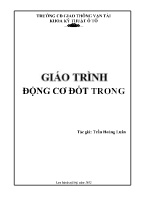 Bài giảng Động cơ đốt trong - Trần Hoàng Luân