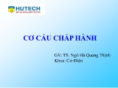 Bài giảng Hệ thống cơ điện tử - Chương 3: Cơ cấu chấp hành