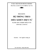 Bài giảng Hệ thống treo điều khiển điện tử (Ngành: Công nghệ kỹ thuật ô tô - Trình độ: Cao đẳng)