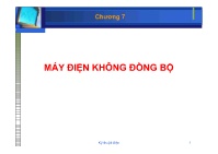 Bài giảng Kỹ thuật điện 1 - Chương 7: Máy điện không đồng bộ