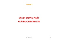 Bài giảng Kỹ thuật điện - Chương 3: Các phương pháp giải mạch hình sin