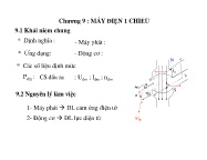 Bài giảng Kỹ thuật điện - Chương 9: Máy điện 1 chiều