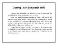 Bài giảng Mạch điện tử - Chương 10: Máy điện một chiều