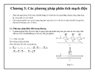 Bài giảng Mạch điện tử - Chương 3: Các phương pháp phân tích mạch điện