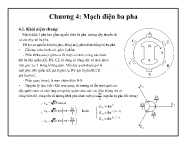 Bài giảng Mạch điện tử - Chương 4: Mạch điện ba pha