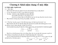 Bài giảng Mạch điện tử - Chương 6: Khái niệm chung về máy điện