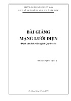 Bài giảng Mạng lưới điện