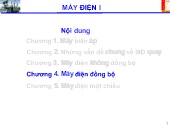 Bài giảng Máy điện I - Chương 4: Máy điện đồng bộ