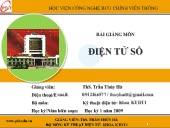 Bài giảng môn Điện tử số - Trần Thúy Hà