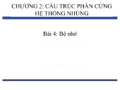 Bài giảng Thiết kế hệ thống nhúng - Chương 2: Cấu trúc phần cứng hệ thống nhúng (Phần 3)