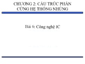 Bài giảng Thiết kế hệ thống nhúng - Chương 2: Cấu trúc phần cứng hệ thống nhúng (Phần 5)