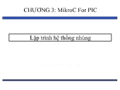 Bài giảng Thiết kế hệ thống nhúng - Chương 3: Lập trình hệ thống nhúng