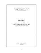 Bài giảng Thực hành điện cơ bản (Nghề: Vận hành nhà máy thủy điện - Trình độ: Trung cấp)