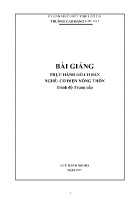 Bài giảng Thực hành gò cơ bản (Trình độ: Trung cấp)