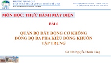 Bài giảng Thực hành máy điện (Phần 2)