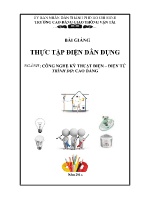 Bài giảng Thực tập điện dân dụng (Trình độ: Cao đẳng)