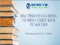 Đề tài Đặc tính cơ của động cơ điện 1 chiều kích từ nối tiếp