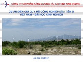 Đề tài Dự án điện gió quy mô công nghiệp đầu tiên ở Việt Nam – Bài học kinh nghiệm