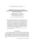 Differential equations of motion in matrix form of multibody systems driven by electric motors