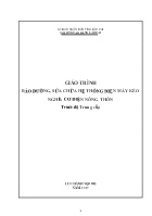 Giáo trình Bảo dưỡng, sửa chữa hệ thống điện máy kéo (Trình độ: Trung cấp)