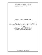 Giáo trình Bảo dưỡng, sửa chữa máy biến áp cỡ nhỏ (Trình độ: Trung cấp) - Nguyễn Thị Dịu