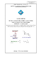 Giáo trình Cơ sở kỹ thuật nhiệt lạnh và ĐHKK (Trình độ: Cao đẳng) - Trường Cao đẳng Nghề Kỹ thuật Công nghệ Bà Rịa Vũng Tàu