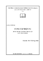 Giáo trình Cung cấp điện (Dùng cho hệ Cao đẳng, Trung cấp) - Phần 1 - Trần Ngọc Bình