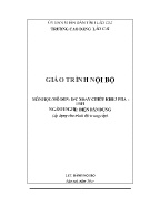 Giáo trình Đ/C xoay chiều KĐB 3 pha - 150H (Trình độ Trung cấp) - Trường Cao đẳng Lào Cai