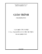 Giáo trình Điện công nghiệp (Lưu hành nội bộ) - Trường Cao đẳng Lào Cai