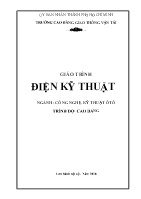 Giáo trình Điện kỹ thuật (Trình độ: Cao đẳng) - Trần Thị Trà My