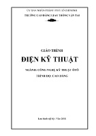 Giáo trình Điện kỹ thuật (Trình độ Cao đẳng) - Trường Cao đẳng Giao thông vận tải