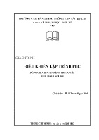 Giáo trình Điều khiển lập trình PLC (Dùng cho hệ Cao đẳng, Trung cấp) - Trần Ngọc Bình