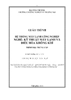 Giáo trình Hệ thống máy lạnh công nghiệp (Trình độ: Trung cấp)