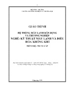 Giáo trình Hệ thống máy lạnh dân dụng và thương nghiệp (Trình độ: Trung cấp)