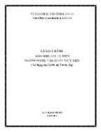 Giáo trình Khí cụ điện (Áp dụng cho trình độ Trung cấp) - Trường Cao đẳng Lào Cai