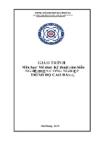 Giáo trình Kỹ thuật cảm biến (Nghề: Điện công nghiệp - Trình độ: Cao đẳng)