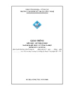 Giáo trình Kỹ thuật điện (Trình độ: Cao đẳng) - Trường Cao đẳng Nghề Kỹ thuật Công nghệ Bà Rịa Vũng Tàu