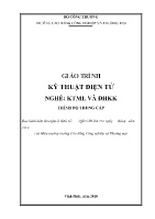 Giáo trình Kỹ thuật điện tử (Trình độ: Trung cấp) - Trường Cao đẳng Công nghiệp và Thương mại