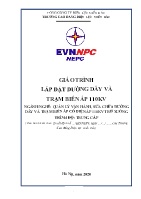 Giáo trình Lắp đặt đường dây và trạm biến áp 110KV (Trình độ: Trung cấp)