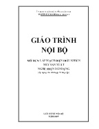 Giáo trình Lắp mạch điện điều khiển máy sản xuất (Trình độ Trung cấp) - Trường Cao đẳng Lào Cai