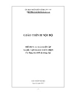 Giáo trình Máy biến áp (Áp dụng cho trình độ trung cấp) - Trường Cao đẳng Lào Cai