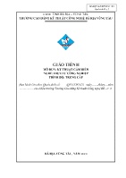 Giáo trình mô đun Kỹ thuật cảm biến (Trình độ: Trung cấp) - Trường Cao đẳng Nghề Kỹ thuật Công nghệ Bà Rịa Vũng Tàu