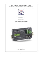 Giáo trình PLC cơ bản (Trình độ: Trung cấp)- Trường Cao đẳng Nghề Kỹ thuật Công nghệ