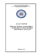 Giáo trình Trang bị điện 1 (Trình độ Cao đẳng)