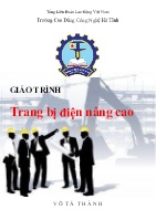 Giáo trình Trang bị điện nâng cao