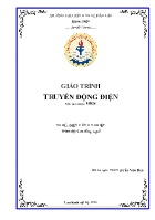 Giáo trình Truyền động điện (Nghề: Điện công nghiệp - Trình độ: Cao đẳng nghề)