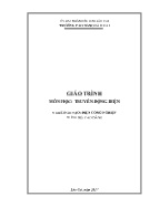 Giáo trình Truyền động điện (Trình độ Cao đẳng) - Trường Cao đẳng Lào Cai