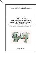 Giáo trình Truyền động điện (Trình độ: Trung cấp) - Trường Trung cấp nghề Đông Sài Gòn