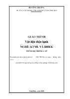 Giáo trình Vật liệu điện lạnh (Trình độ: Trung cấp)