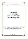 Giáo trình Vật liệu điện (Nghề: Điện dân dụng - Trình độ: Cao đẳng)